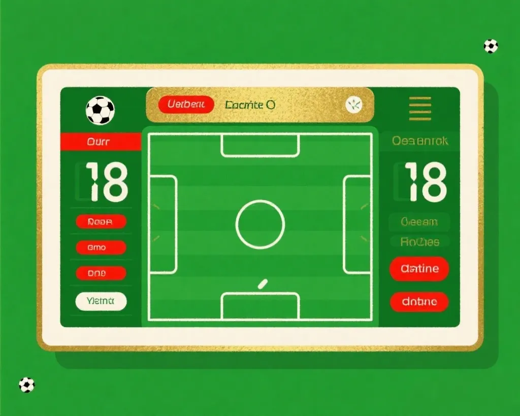 世界杯滚球：实时盘口与数据看板示意图